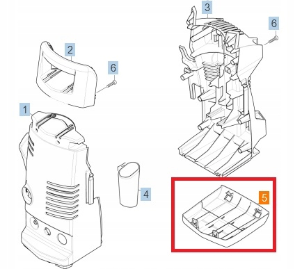 Stopa do myjki KARCHER K 2.98 M PLUS K 2.98M-PLUS-T50 9.036-960.0 ORYGINAŁ
