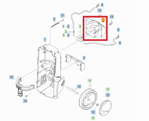 Uchwyt na wyposażenie do myjki KARCHER K 6 K 7 5.321-960.0