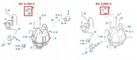 Regulator ciśnienia do parownicy KARCHER SC 2.500 C SC 4.100 C 6.412-280.3
