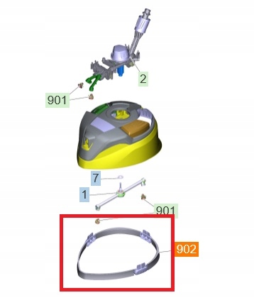 Szczotka listwowa do myjek KARCHER z serii K7 T-RACER T7 Plus 4.100-739.0