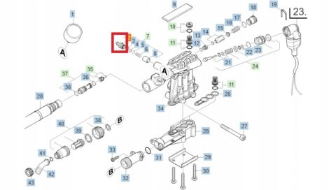 4e9b7b4f19896b79d6a1e9c7113f3e39.jpg Złączka środka chemicznego, zaworek chemii do myjek KARCHER K7 HD HDS