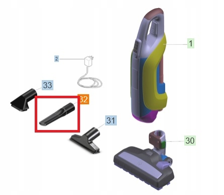 Ssawka szczelinowa do odkurzacza KARCHER VC 5 cordless DS 6 DS 5600