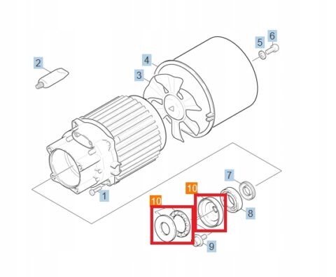 Tarcza zataczająca do myjek KARCHER K 3 K 4 9.001-300.0