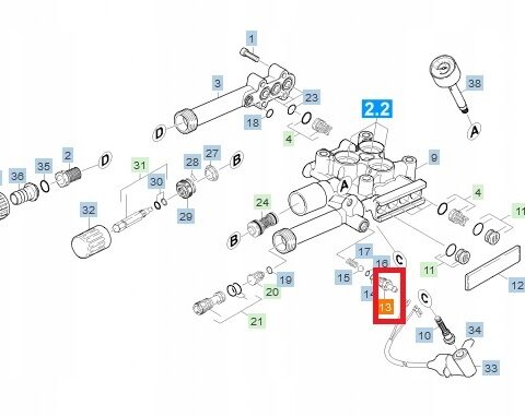 966101d275e976ec8ddbfa573ee4bd9a.jpg Złączka środka chemicznego, zaworek chemii do myjek KARCHER z serii HD HDS