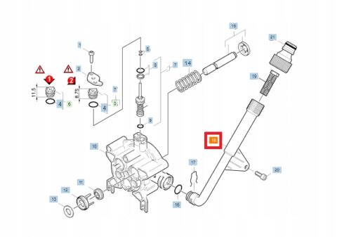 Przyłącze wody do myjek KARCHER K 6.80 K 6.85 K 7.80 K 7.85 5.029-070.0