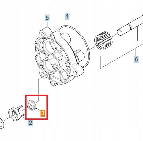 Uszczelniacz tłoka olejowego do myjek KARCHER K 6 7 HD HDS 6.363-633.0