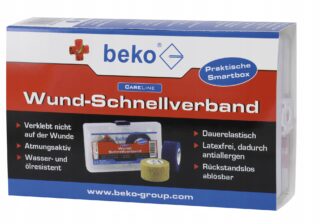 BEKO błyskawiczny zestaw opatrunkowy dwie rolki 25 mm x 6,5 m