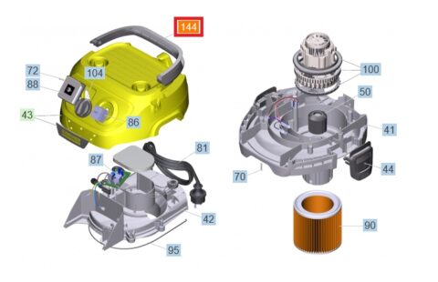 Uchwyt do odkurzacza KARCHER WD 3 KWD 1 2 3 rączka 5.628-032.3 ORYGINAŁ