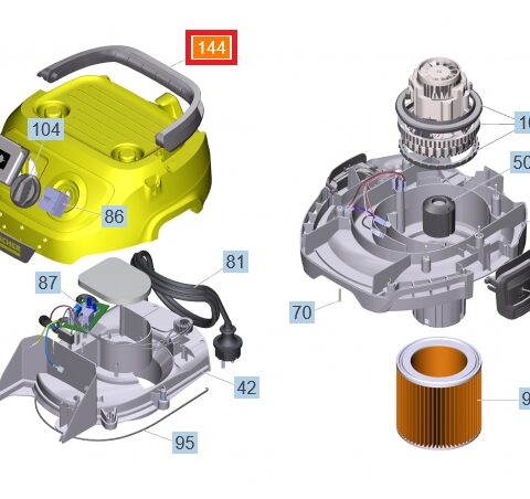 Uchwyt do odkurzacza KARCHER WD 3 KWD 1 2 3 rączka 5.628-032.3 ORYGINAŁ