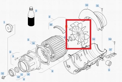 c440e4794b2c06eb134748abfd4deb7b.jpg Koło wentylatora do myjek KARCHER HD 5/11 HD 605 K 520 5.20 7.91 6.91 5.91