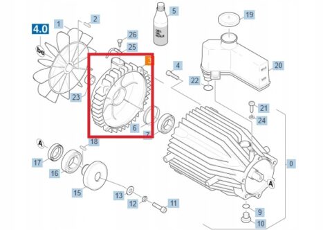 Karcher osłona tył wirnika silnika 5.063-802.0
