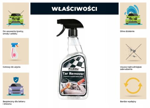 f556ea3887a49a4e801fb0f7648ccd0a.jpg płyn do usuwania plam i zabrudzeń z lakieru ProElite TAR REMOVER 750ml